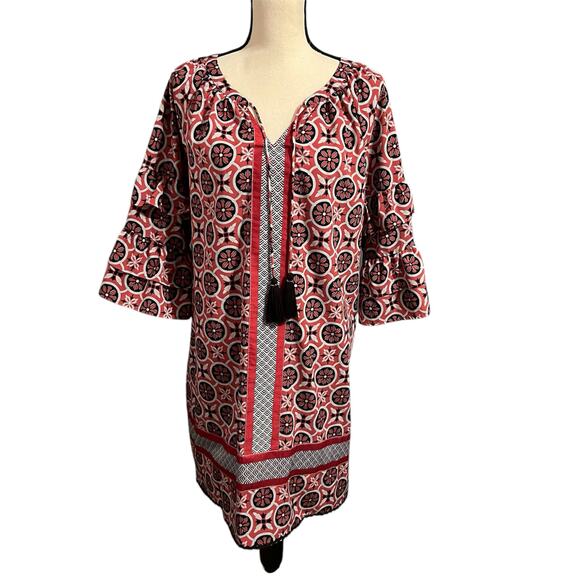 Simply Southern | Women's Beachy Tassels Bell Sleeves Mini Dress Sz XXL - Picture 1 of 5